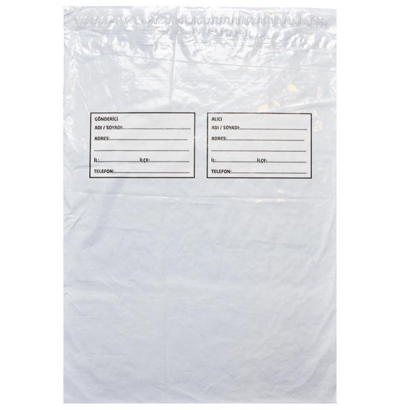 Kargo Poşeti Orta Boy 30 cm x 38 cm +5 cm Körük 50'li Paket