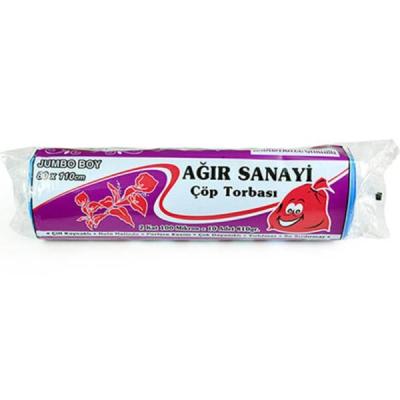 Kazanç Ağır Sanayi Jumbo 100 Mikron Mavi Çöp Torbası 80x110 Cm 10 Lu 10 Paket