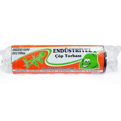 Kazanç Endüstriyel Jumbo Siyah Çöp Torbası 80x110 Cm 10 Lu 20 Paket