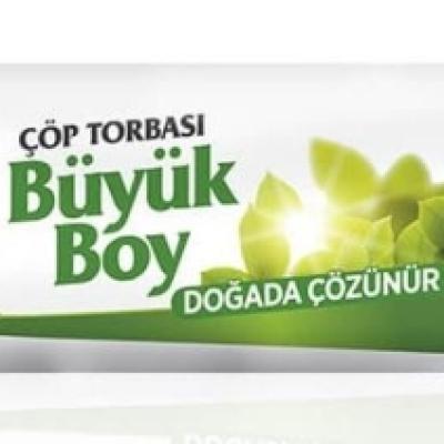 Koroplast Doğada Çözünür Büyük Boy Çöp Torbası 65x80 Cm 10 Lu