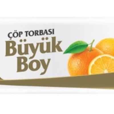Koroplast Mandarin Kokulu Çöp Poşeti Büyük Boy 65x80 Cm Sarı 10 Lu