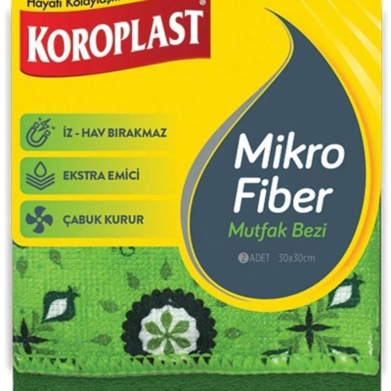 Koroplast Mikrofiber Mutfak Bezi 30 x 30 Cm 2 Adet