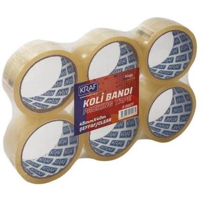 Kraf Koli Ambalaj Bandı 45 mm x 40 mt 6 Adet