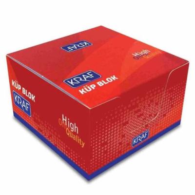 Kraf Küp Blok Beyaz 8x8 Cm 115G