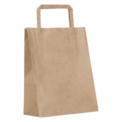 Kraft Kağıt Poşet 26 cm x 30 cm +14 cm Düz Saplı 25'li