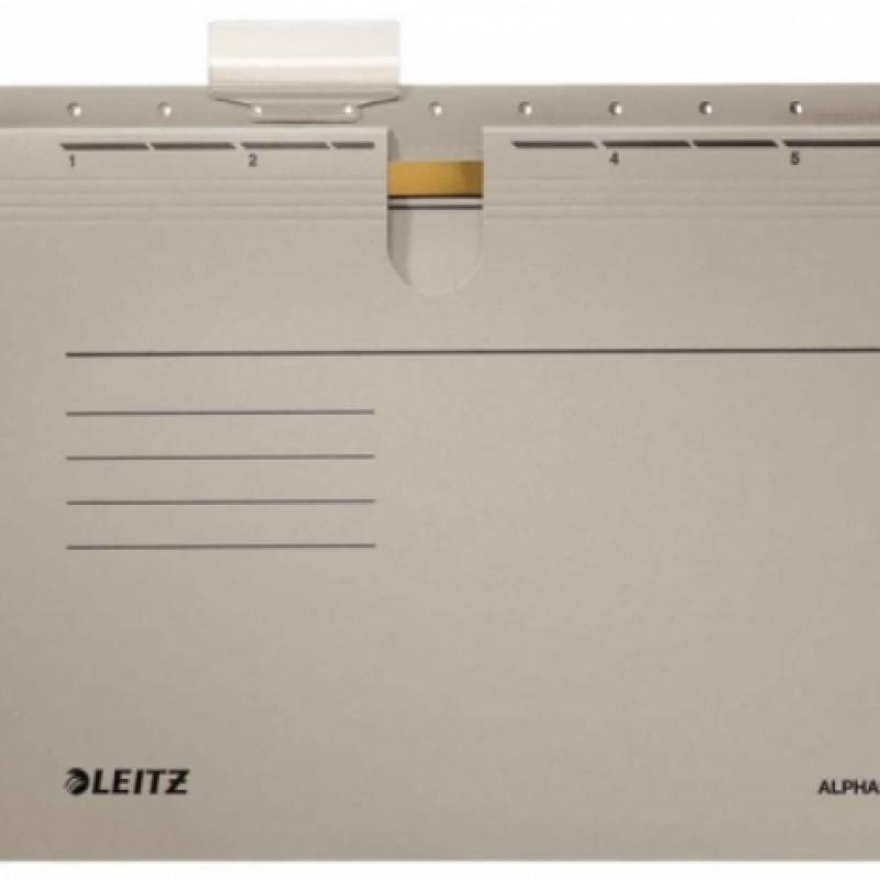 Leitz Alpha Renkli Telli Askılı Dosya Gri L-1984