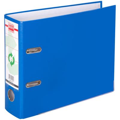 Manu 2037 Plastik Telgraf Klasör Geniş A5 Mavi