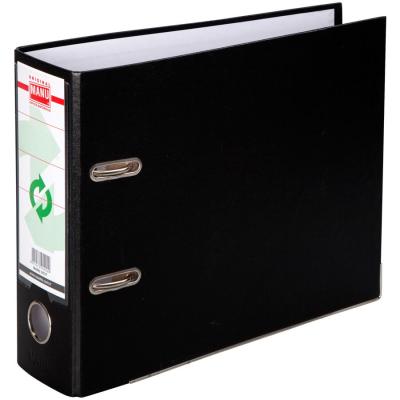 Manu 2037 Plastik Telgraf Klasör Geniş A5 Siyah