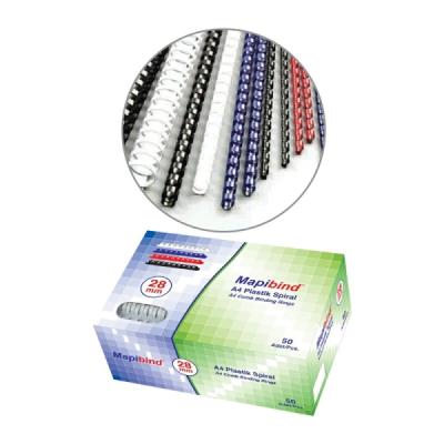 Mapibind 12 mm Plastik Spiral Lacivert 100 Lü