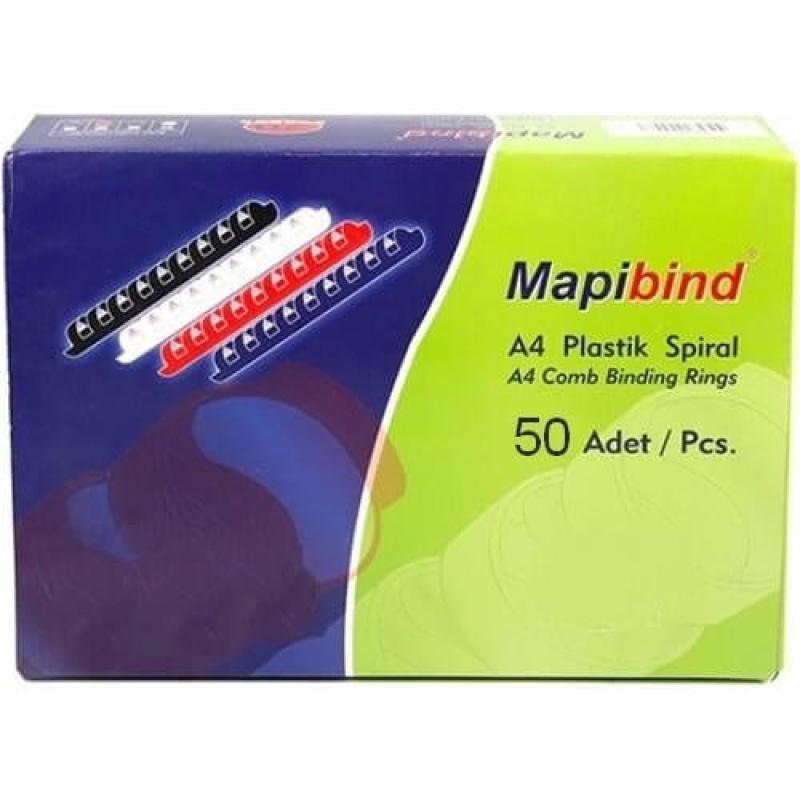 Mapibind 45 mm Plastik Spiral Lacivert 50 Li