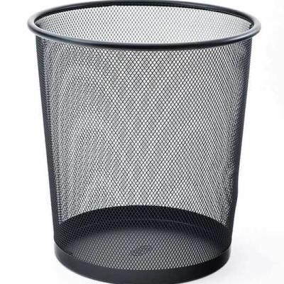 Mas 854 Metal Çöp Kovası Tam Delikli 10 Lt Siyah