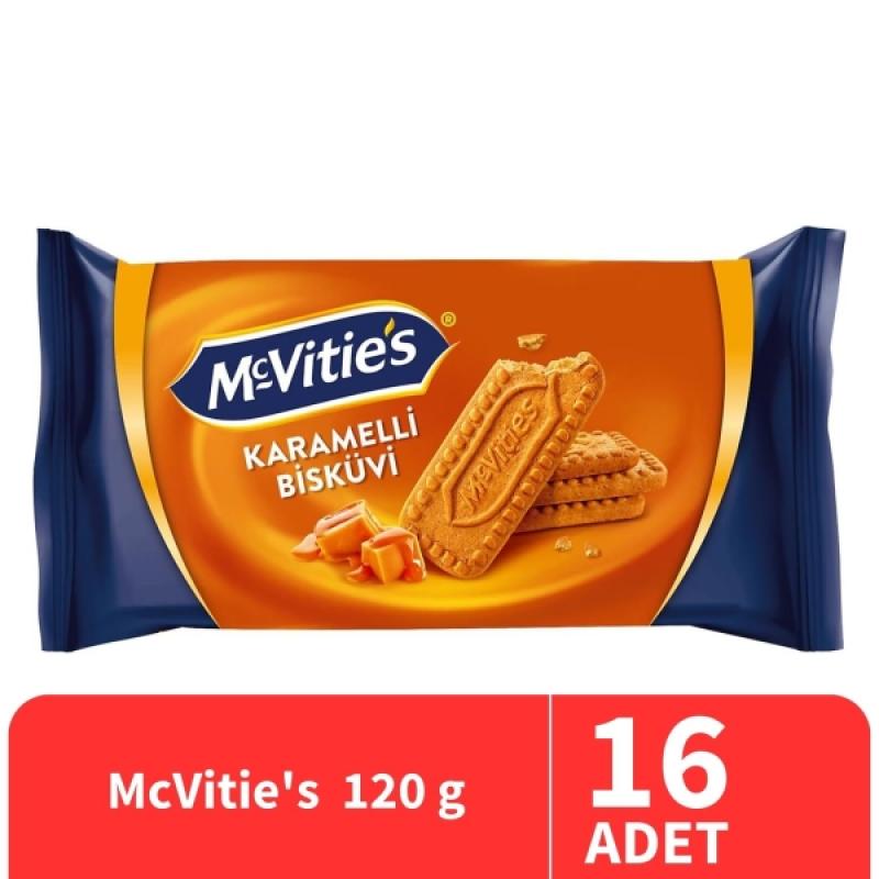 McVitie's Karamelli Bisküvi 120 Gr 16 Adet