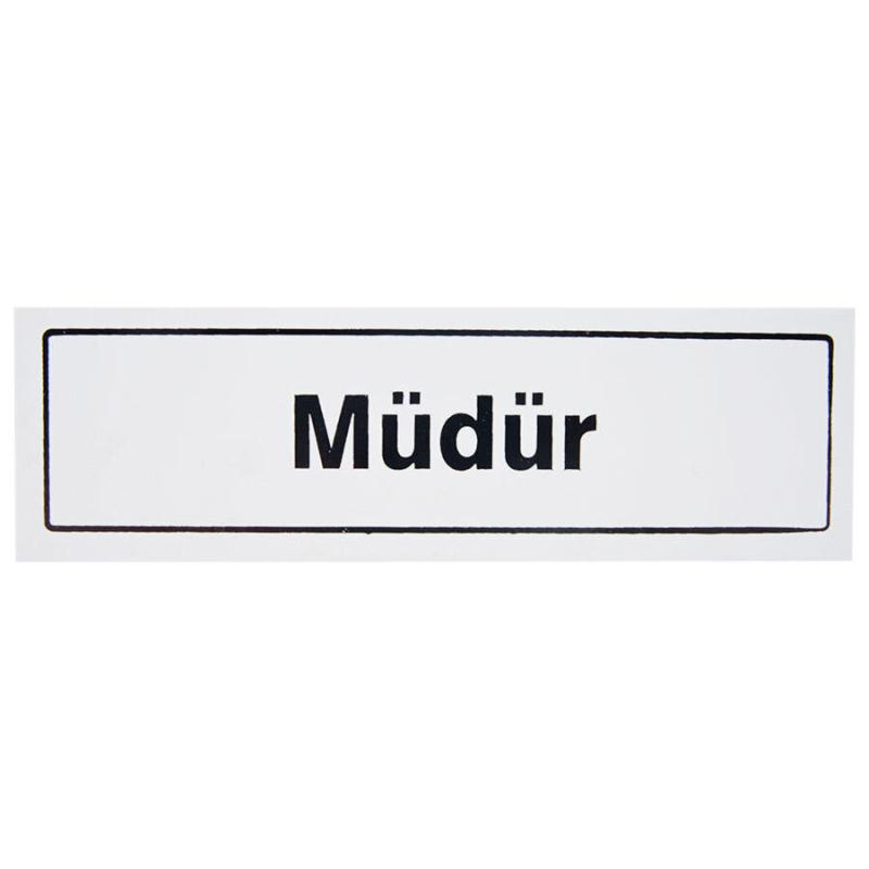 Müdür PVC Yönlendirme Levhası 7 cm x 24,5 cm