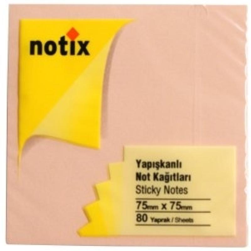 Notix Yapışkanlı Not Kağıdı Pastel Krem 80 Yaprak 75x75 mm (N-PK-7575)