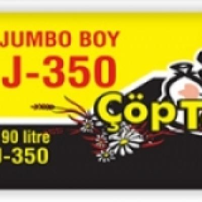 Ögem J-350 Jumbo Boy Çöp Poşeti Siyah 80x110 Cm 90 Lt 10 Lu