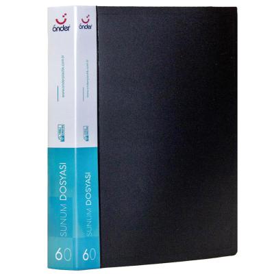 Önder 1060 Sunum Dosyası A4 60 Sayfa Siyah