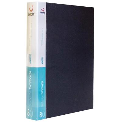 Önder 1080 Sunum Dosyası A4 80 Sayfa Siyah