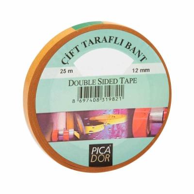 Picador Çift Taraflı Bant Askısız 12mm x 25mt