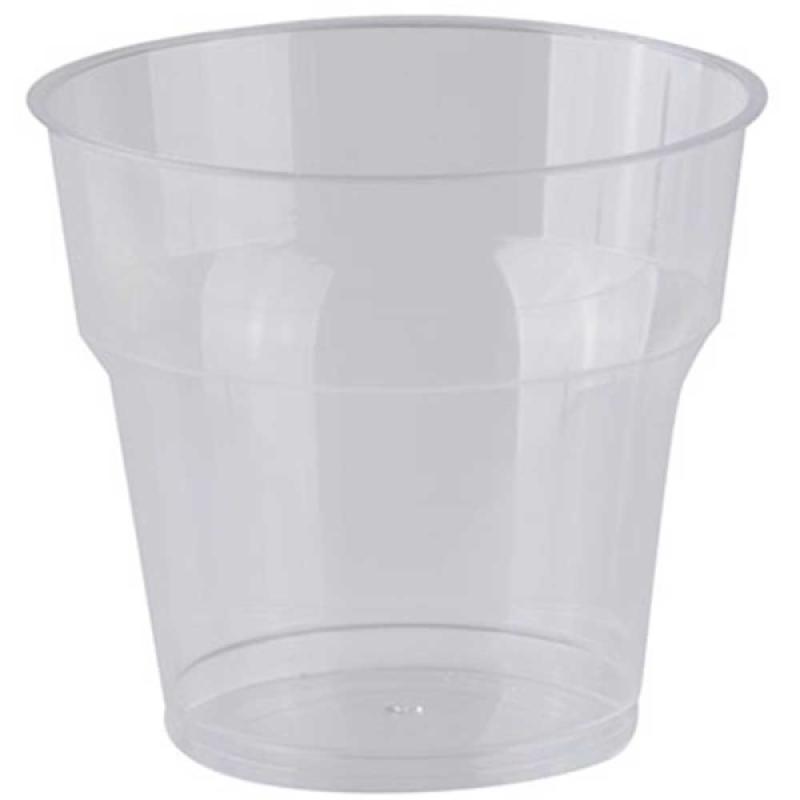 Plastik Kristal Kup Bardak 200 Ml 100 Adet