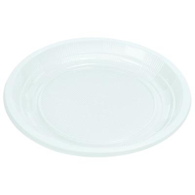 Roll-Up Plastik Tabak Beyaz Ekonomik 21cm 100lü