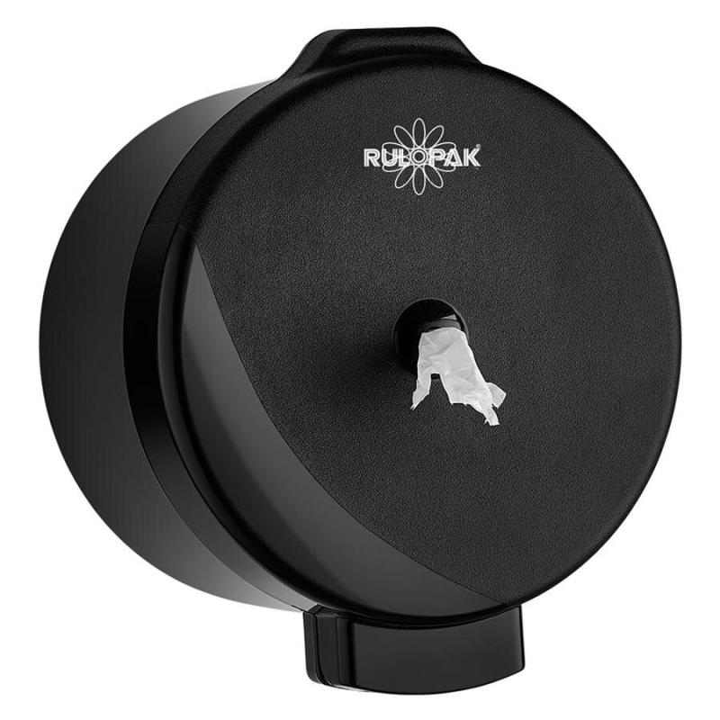 Rulopak Modern Cimri İçten Çekmeli Tuvalet Kağıdı Dispenseri Siyah