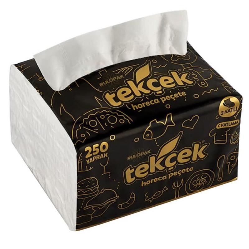 Rulopak Tekçek Horeca Dispenser Peçete 2 Katlı 250 Yaprak 24'Lü Paket