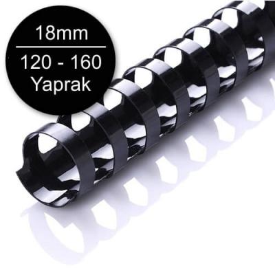 Sarff 18 mm Beyaz Delux Plastik Spiral 100 Adet