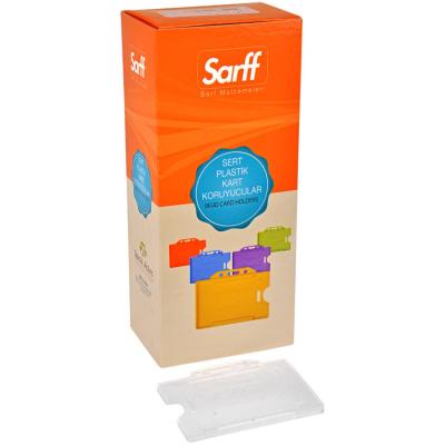 Sarff Kart Muhafaza Kabı Şeffaf 50’li Paket