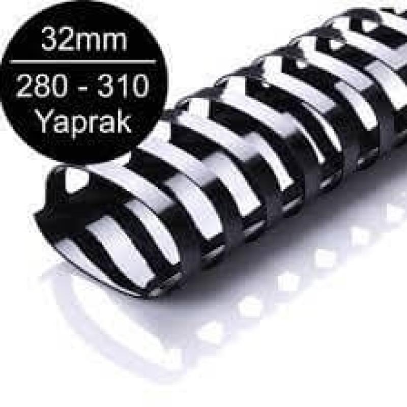 Sarff Plastik Spiral Delux Beyaz 32 mm 50 Li