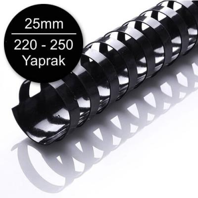 Sarff Plastik Spiral Delux Kırmızı 25 mm 50 Li
