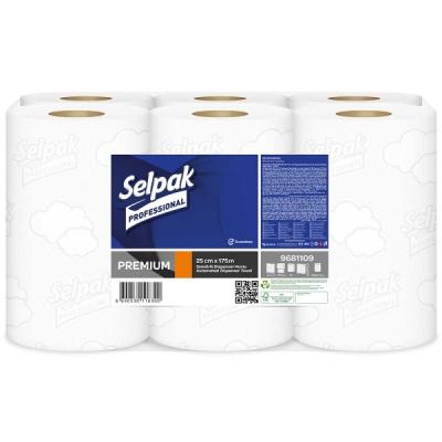 Selpak Professional Premium Sensörlü Dispenser Havlu 25 Cm 6 Lı 175 Mt