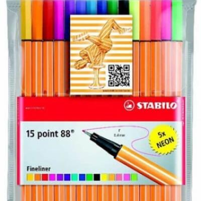 Stabilo Gliss Keçeli Kalem Point 88 15 Li 10+5 Askılı Paket 8815-1