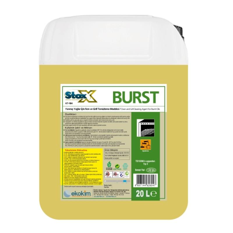 Stox Burst KT-184 Yanmış Yağlarda Fırın ve Gril Temizleyici 20 Kg