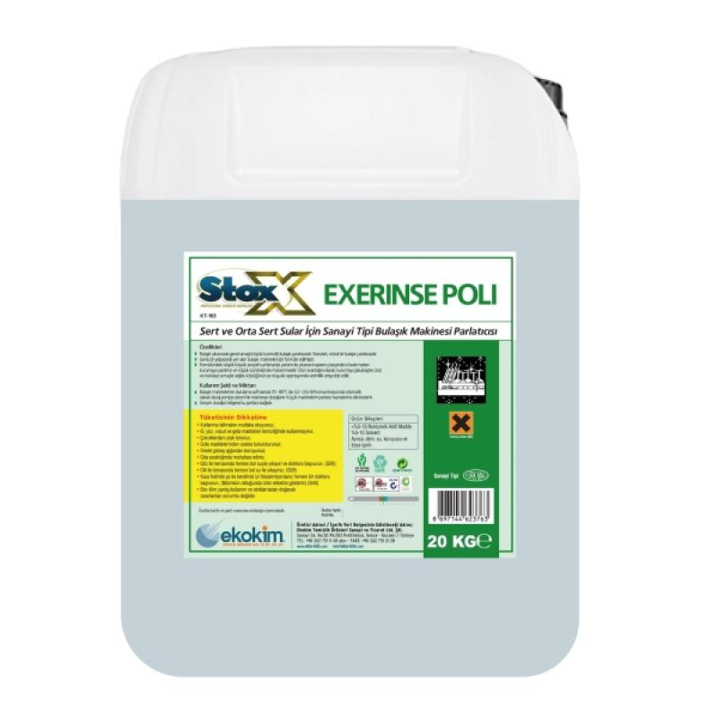 Stox Exerinse Poli Endüstriyel Bulaşık Parlatıcı 20 Kg