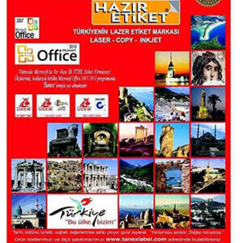 Tanex Lazer Etiket TW-2238 37x85 mm 100 Adet