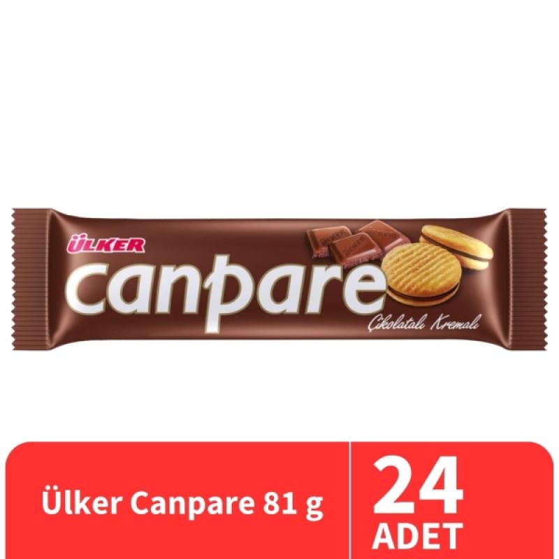 Ülker Canpare Çikolatalı Bisküvi 81 Gr 24 Adet