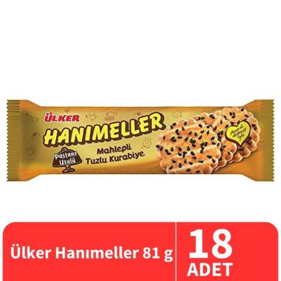 Ülker Hanımeller Mahlepli Tuzlu Kurabiye 81 Gr 18 Adet