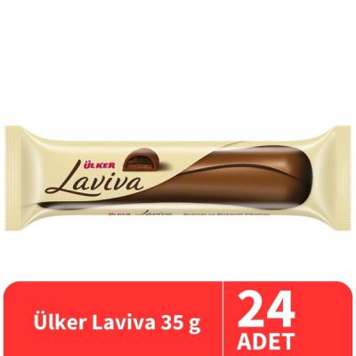 Ülker Laviva Dolgulu ve Bisküvili Çikolata 35 Gr 24 Adet