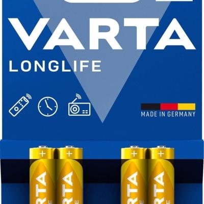 Varta Longlife İnce AAA Alkalin Pil 4 Lü