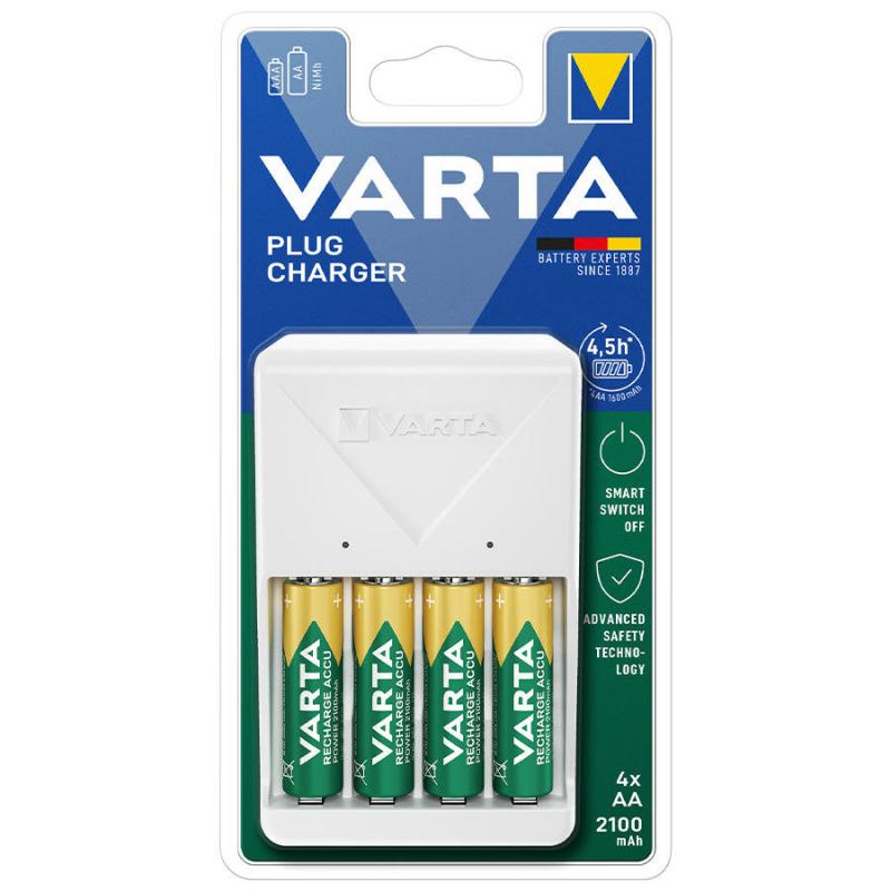 Varta PLUG Charger 4X 2100mAh AA Şarj Edilebilir Pil Hediyeli