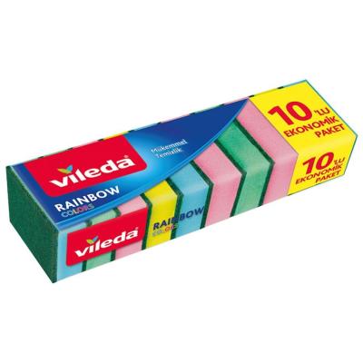 Vileda Rainbow Düz Sünger 10'lu Paket