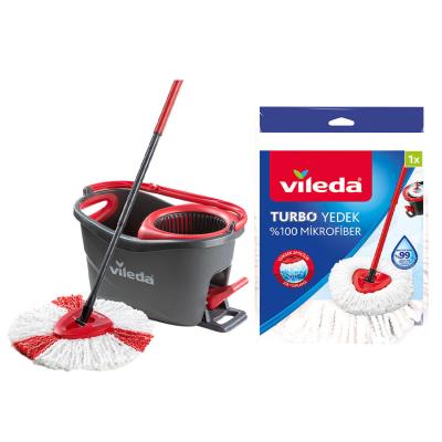 Vileda Turbo 2in1 Pedallı Temizlik Seti + Yedek Paspas 1 Adet Hediyeli