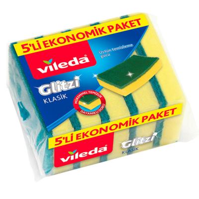 Vileda Yeşil Düz Sünger 5'li Paket