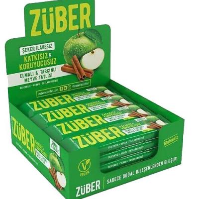 Züber Meyve Bar Elma ve Tarçınlı 40 Gr 12 Adet